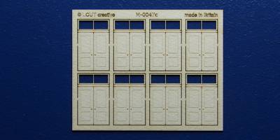M 00-47c OO gauge kit of 8 double doors with square transom type 2